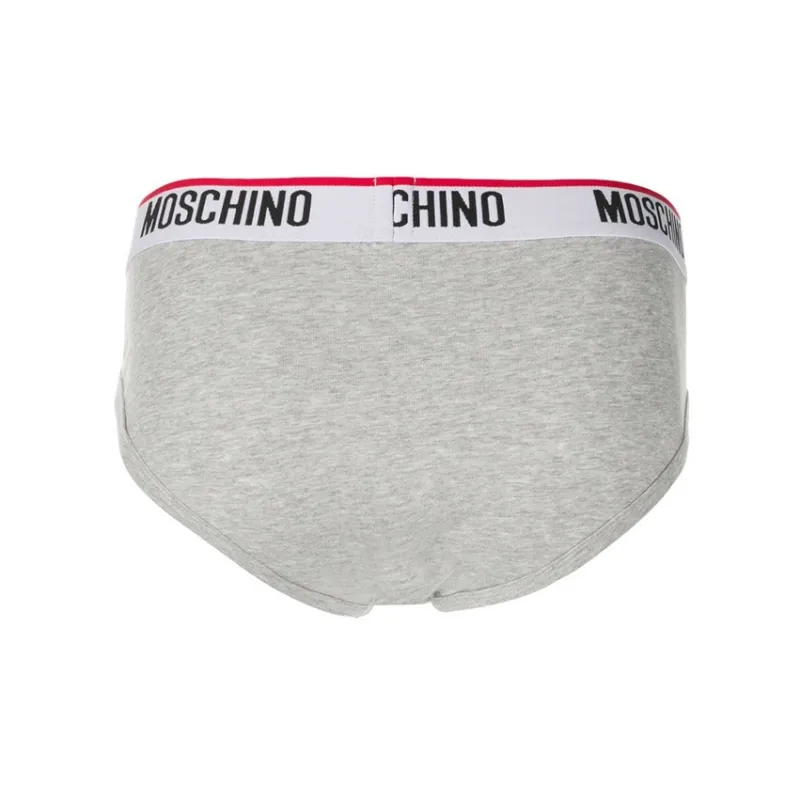 MOSCHINO Logo Waistband Three pack Briefs-2