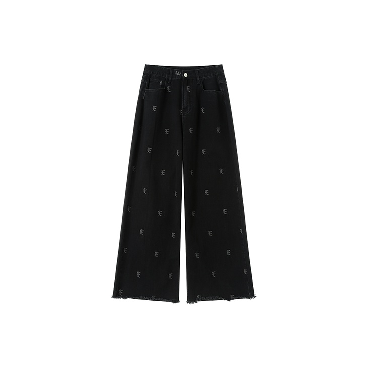 ETERNITY ITA Jeans Unisex Black - POIZON