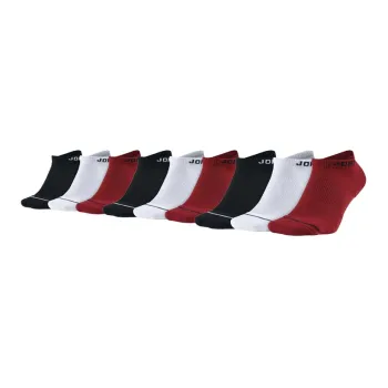 Jordan Everyday Ma Ankle Socks Unisex Black White Red
