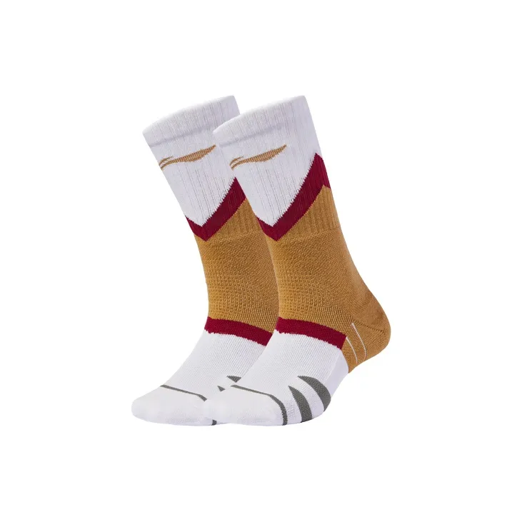 LiNing Basketball Socks Men's Men's Combo Set Curry Yellow-1
