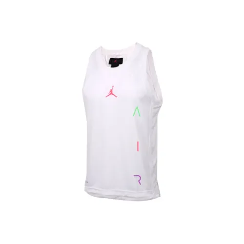 Jordan Air Basketball Jerseys Men White