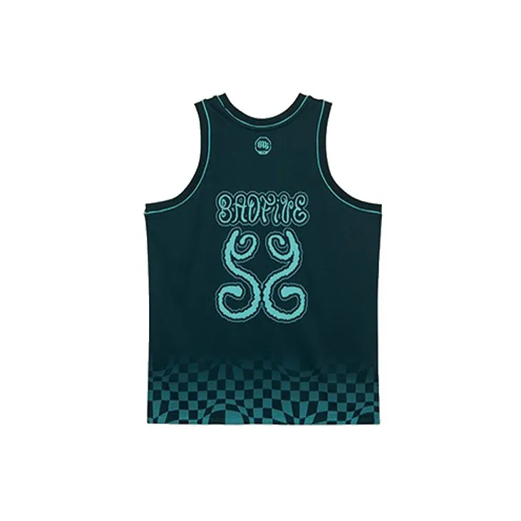 LiNing Badfive Basketball Jersey Men's Pine Jasper Green-1