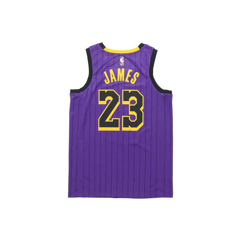 Nike Nba Los Angeles Lakers LeBron James City Fan Edition Jersey-1