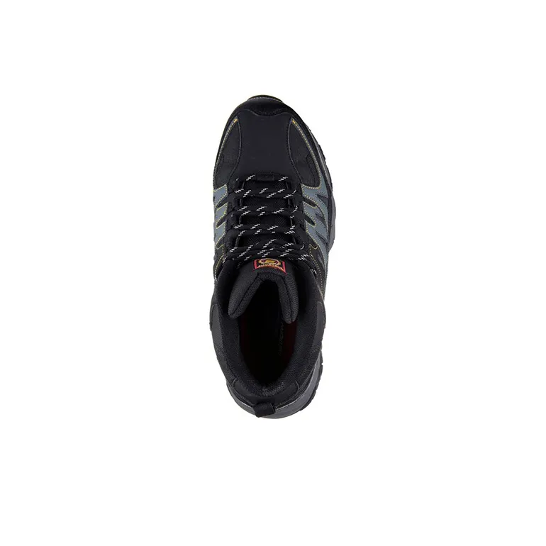 Skechers Relaxed Fit Cushioned Anti-Slip Wear-Resistant And Water-Resistant Low-Top Hiking Trekking Shoes Men's Black-3