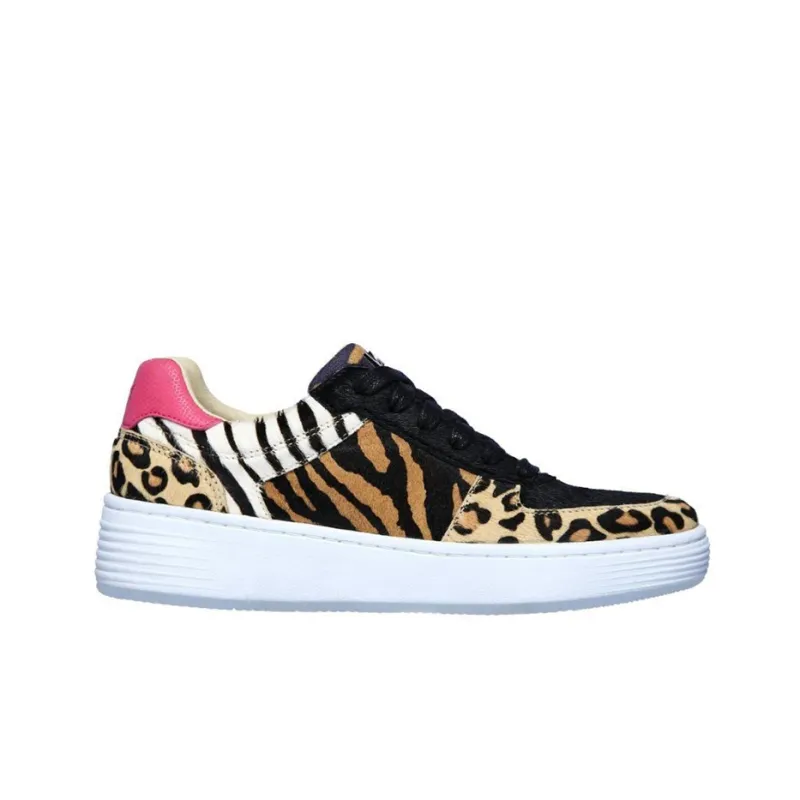Skechers Skateboard Shoes Women's Low-Top Leopard Print-1