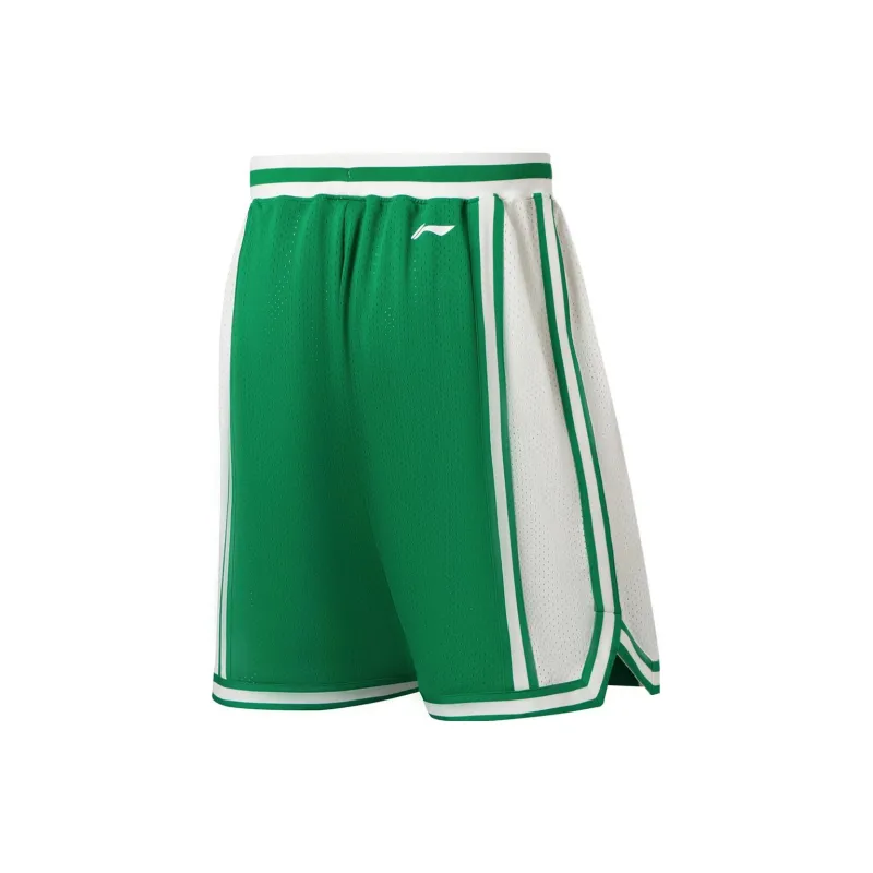 LiNing Sports Basketball Collection Basketball Shorts Men's Turquoise Scallion Green-1