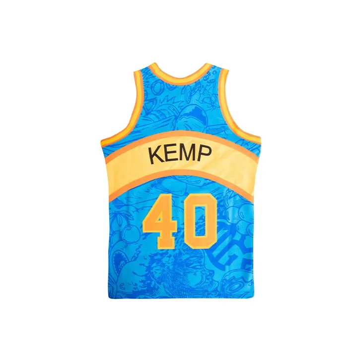 Hebru Brantley X Mitchell Ness Basketball Jerseys Men Blue-1