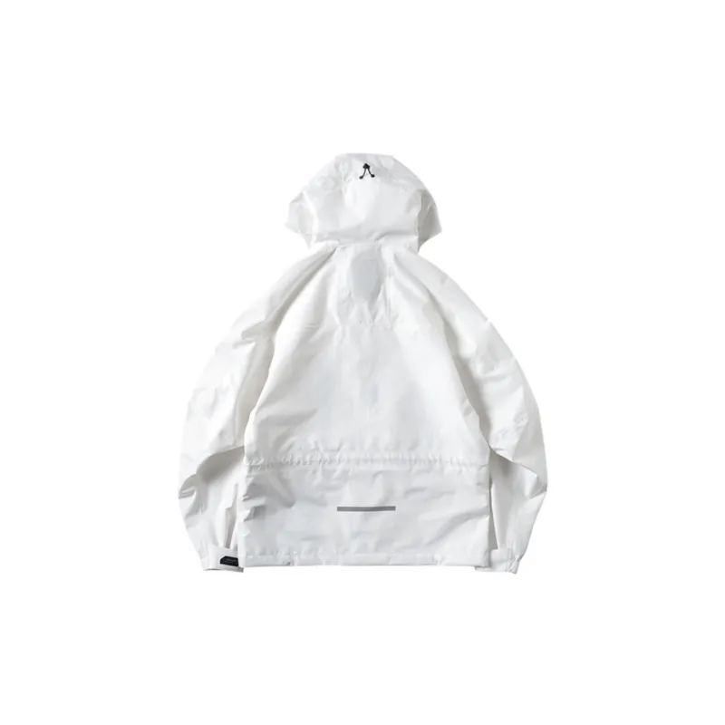 ENSHADOWER Waterproof And Windproof Windbreaker Jacket Men's White-1
