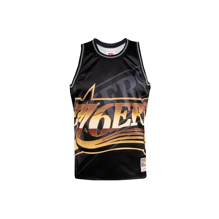 Mitchell & Ness x Big Face Basketball Jerseys Unisex Black-2