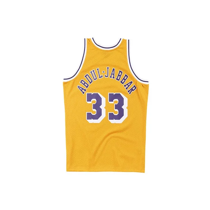 Mitchell & Ness Basketball Jerseys Unisex Yellow-1