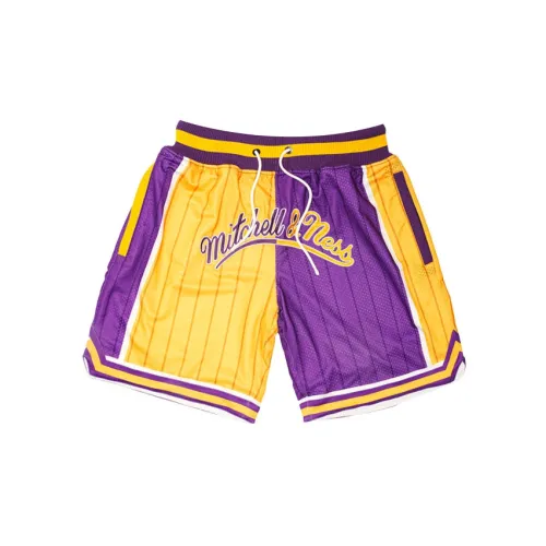 Uzis X Mitchell Ness Basketball Shorts Unisex Purple Gold