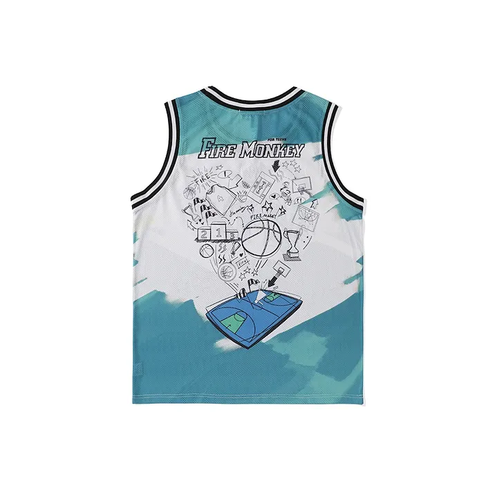 FireMonkey Basketball Jerseys Unisex-7