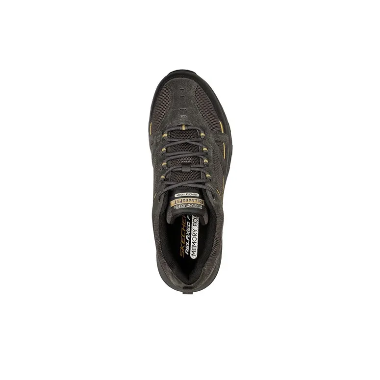 Skechers Cushioning Anti Slip And Wear Resistant Low Top Casual Shoes Men's Brown-3