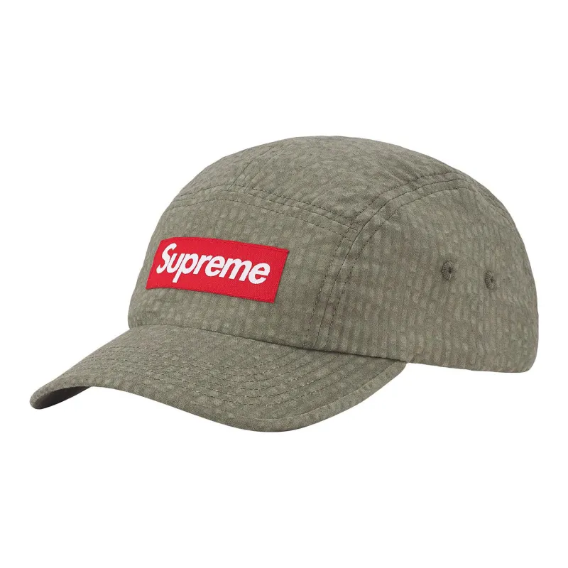 Supreme Washed Seersucker Camp Cap-6