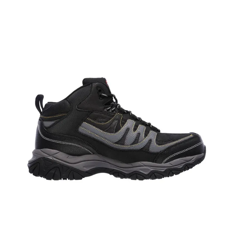 Skechers Relaxed Fit Cushioned Anti-Slip Wear-Resistant And Water-Resistant Low-Top Hiking Trekking Shoes Men's Black-1