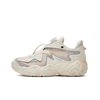 Erke Casual Shoes Women's Low Top Eggnog Gray/Apricot Blossom Pink