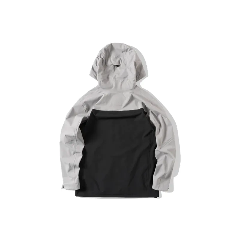 ENSHADOWER Moderate Single Layer Windbreaker Jacket Unisex Black Gray-1