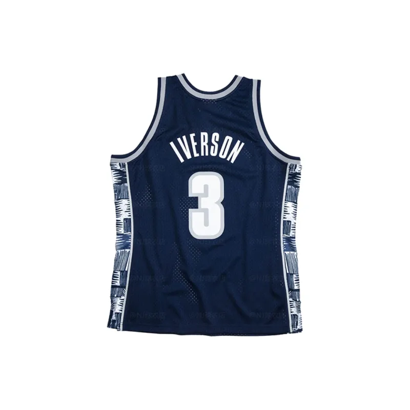 Mitchell & Ness Basketball Jersey Men's Dark Blue-1