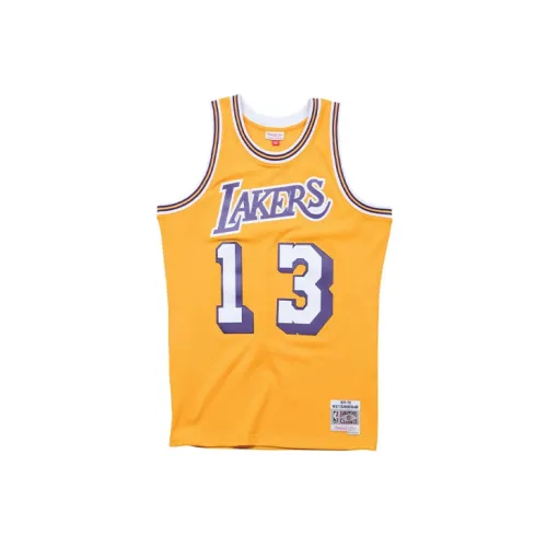 Mitchell Ness Basketball Jerseys Men Yellow