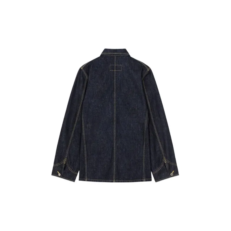 KENZO Poppy Flower Series Nigo Collaboration FW22 Denim Jacket Women's Dark Blue-1