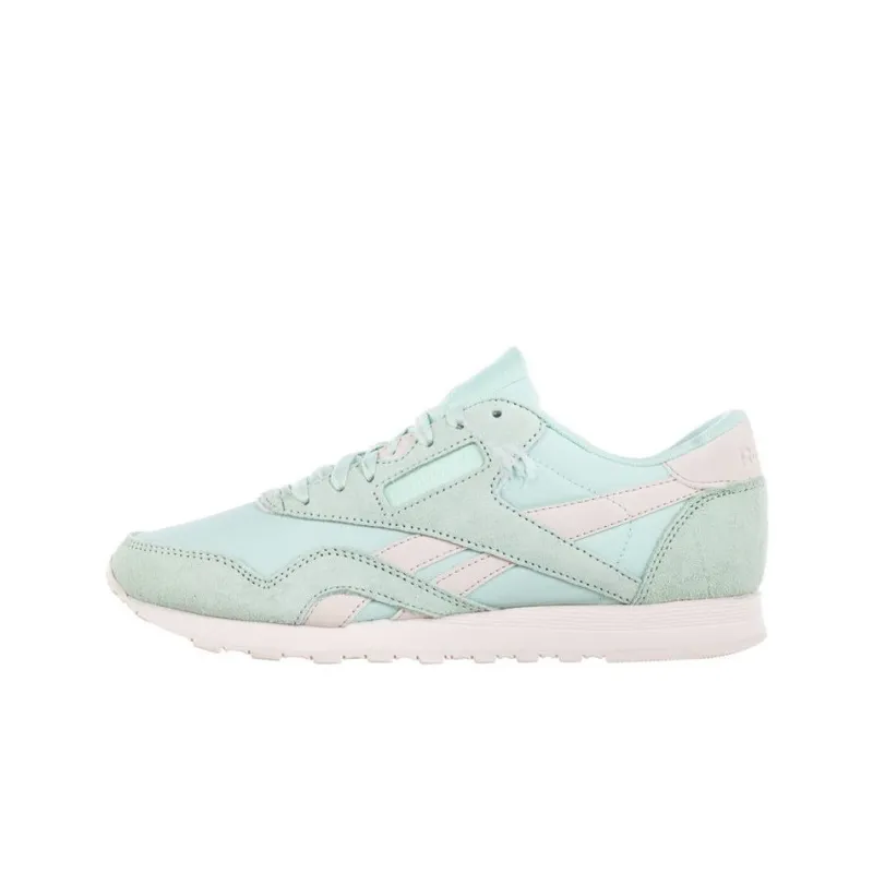Reebok Classic Nylon Wear-Resistant Low-Top Running Shoes Women's Mint Green-0