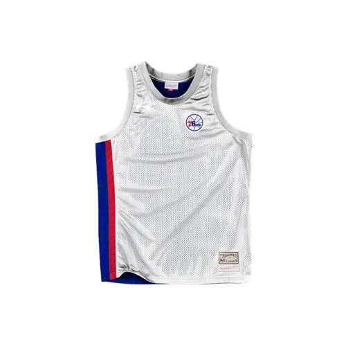 Mitchell Ness Basketball Jerseys Unisex Silver