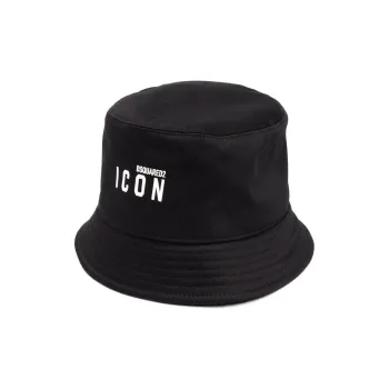 DSQUARED 2 Logo Printed Wide Brim Bucket Hat