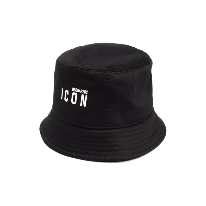 DSQUARED 2 Logo Printed Wide Brim Bucket Hat-0