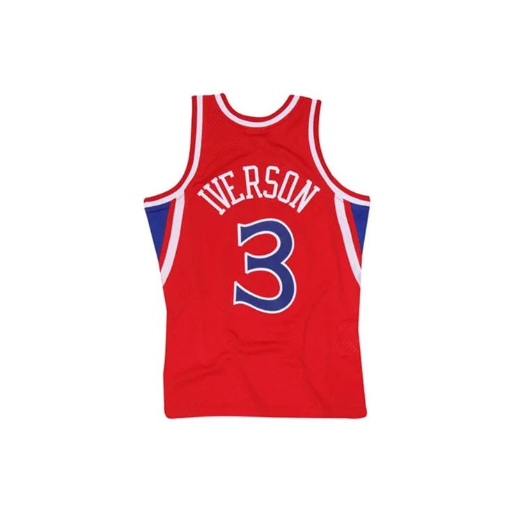 Mitchell Ness Basketball Jerseys Men Red-1