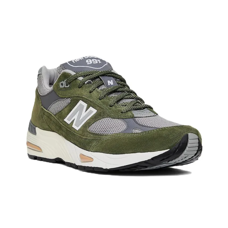 New Balance 991 MiUK Dark Green Grey Tan-2
