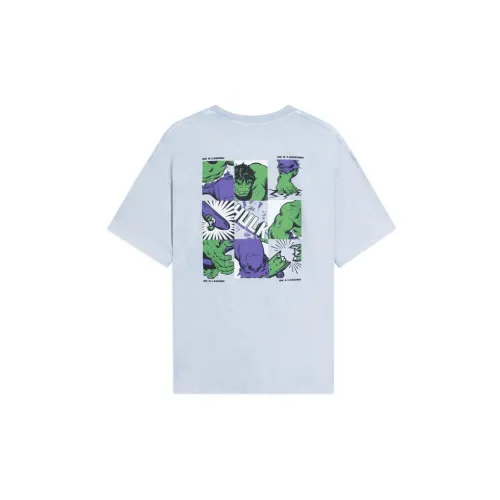 Marvel X LINING Disney T-Shirts Unisex Mist Blue