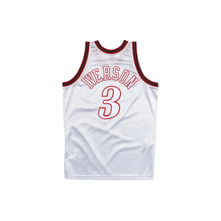 Mitchell Ness Basketball Jerseys Men Silver-1