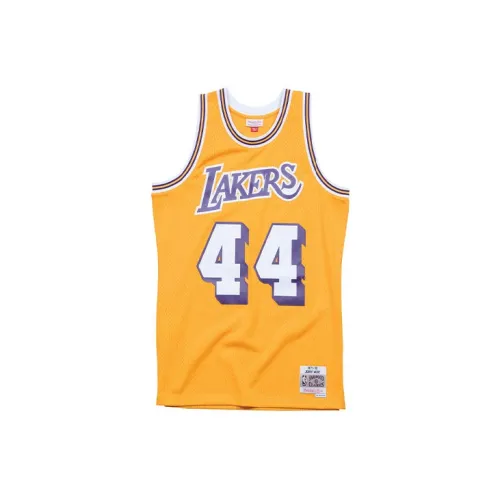 Mitchell Ness Basketball Jerseys Men Yellow