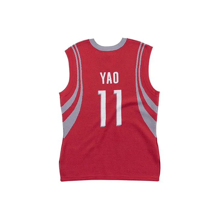 Mitchell Ness X Mitchell & Ness Rockets Yao Ming #11 Knitted Jersey-1
