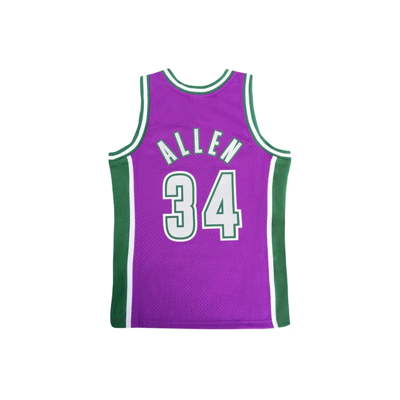 Mitchell Ness Ray Allen Nba Milwaukee Bucks 2011 Swingman Vest-1