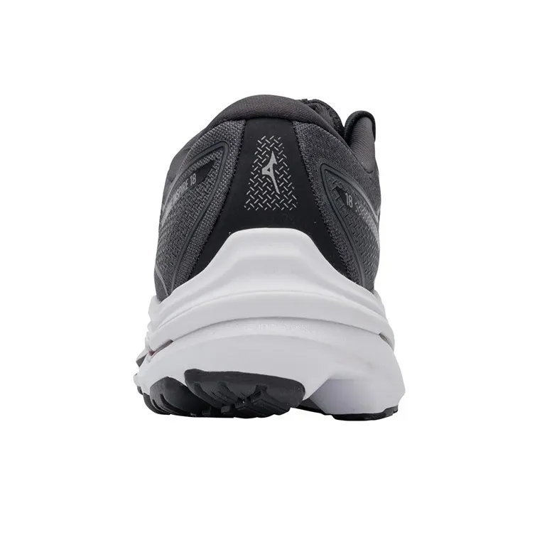 Mizuno Women's Wave Inspire 18 Wide 'Black White' Women's-3