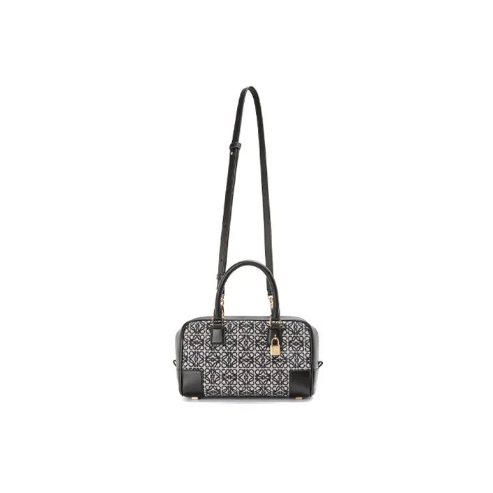 LOEWE Amazona Calfskin Shoulder Bag, Crossbody Bag, Handbag Trumpets Women's Marine Blue/Gray-4