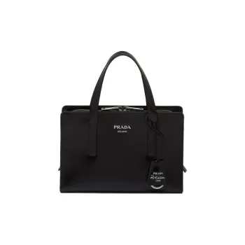 PRADA Re Edition 1995 Brushed Leather Mini Handbag Black