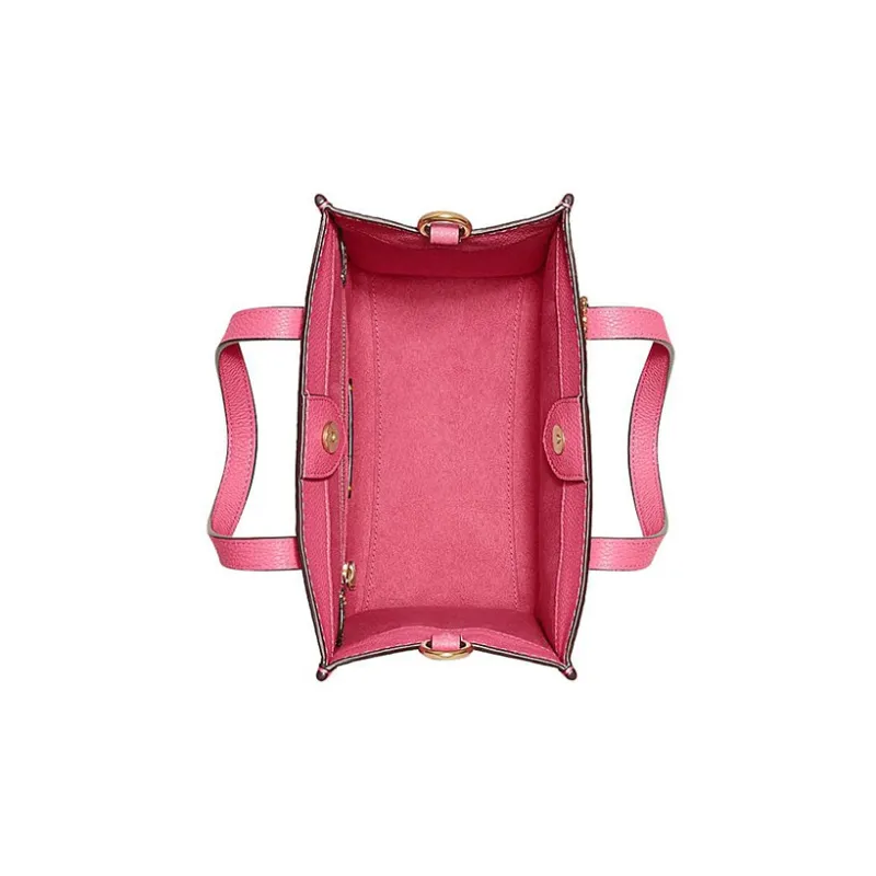 COACH Field Cow Leather Tote Bag Shopping Bag Handbag Shoulder Bag Crossbody Bag Small Size Women's Pink-3