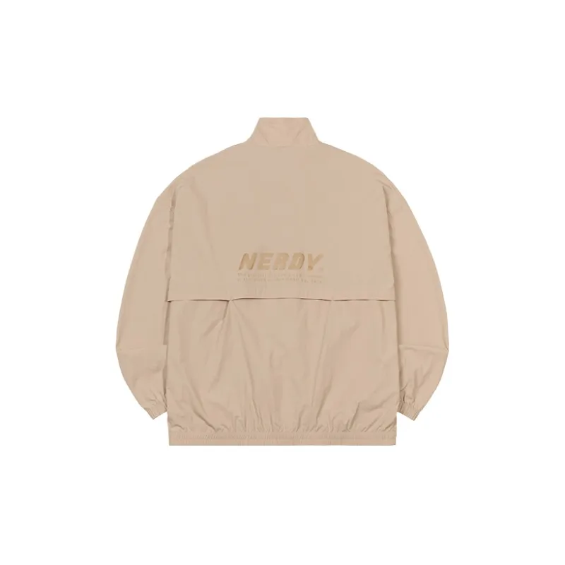 NERDY Windbreaker Jacket Unisex Tea Brown-1