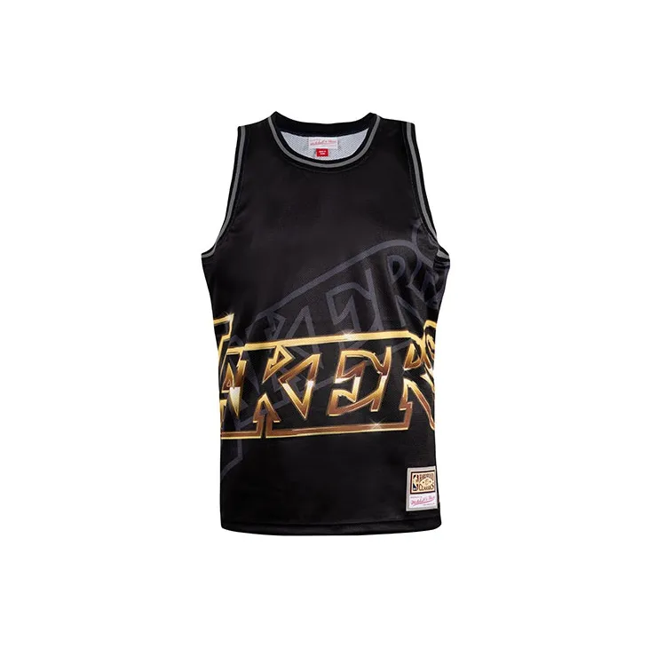 Mitchell & Ness x Big Face Basketball Jerseys Unisex Black-2