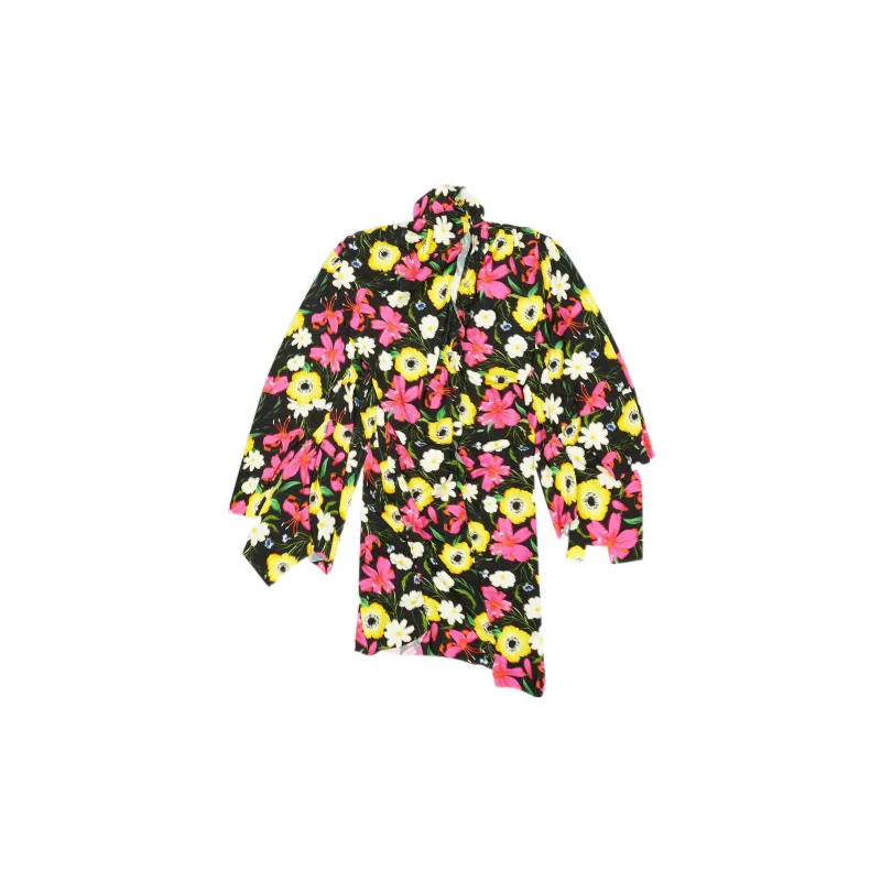 Balenciaga FW22 Long-Sleeved Dresses Loose Fit Style Women's Multicolor-1