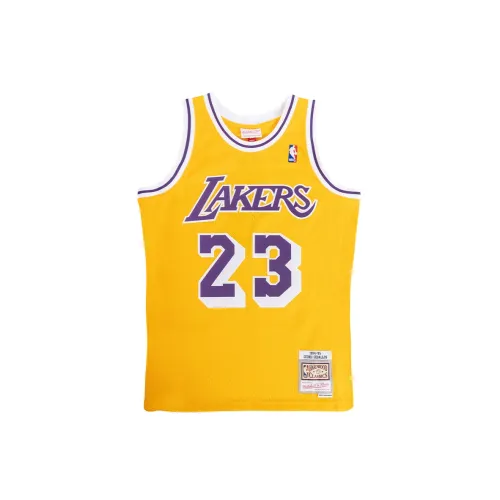 Mitchell Ness Basketball Jerseys Unisex Gold