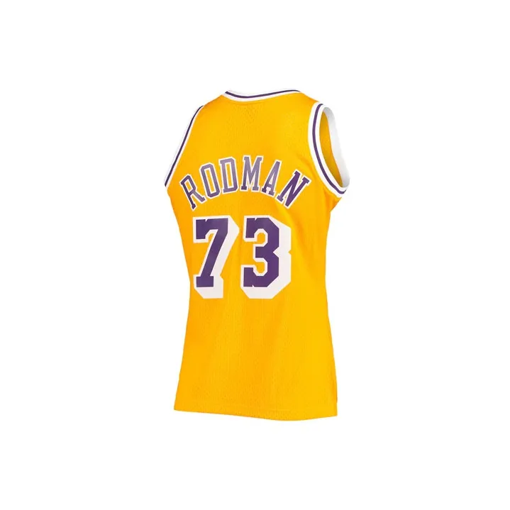Mitchell & Ness Dennis Rodman Los Angeles Lakers 1998 99 Hardwood Classics Swingman Jersey-1
