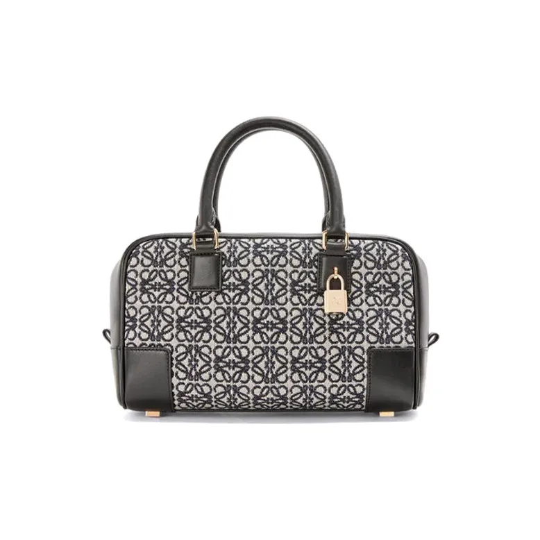 LOEWE Amazona Calfskin Shoulder Bag, Crossbody Bag, Handbag Trumpets Women's Marine Blue/Gray-0