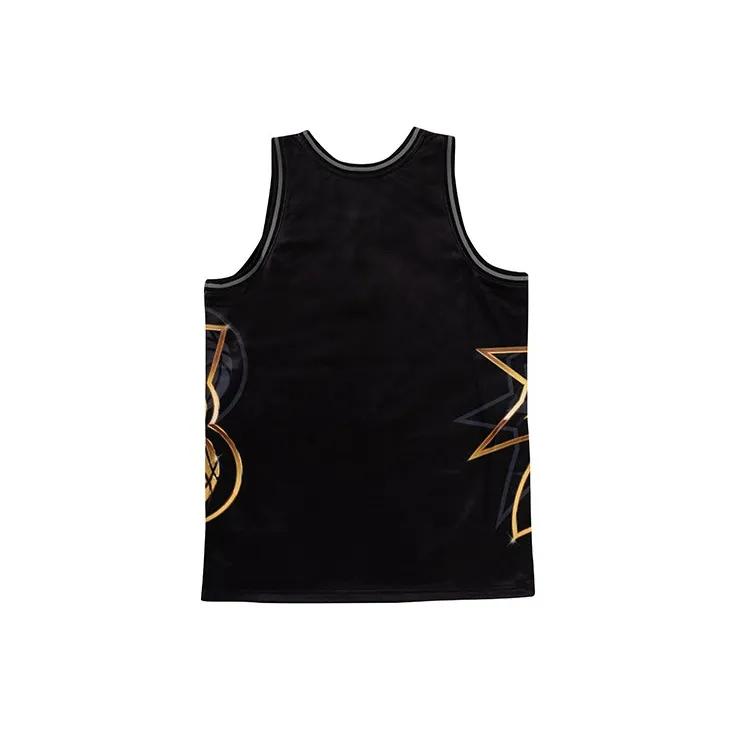 Mitchell & Ness x Big Face Basketball Jerseys Unisex Black-1
