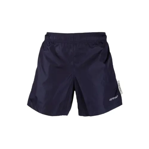 OFF-WHITE FW20 Swimming Shorts Men Dark Blue