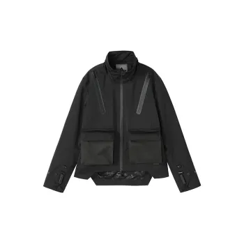 NORVINCY Cycling Western Mock Pocket Stand Collar Jacket Unisex