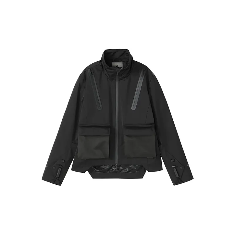 NORVINCY Cycling Western Mock Pocket Stand Collar Jacket Unisex-0
