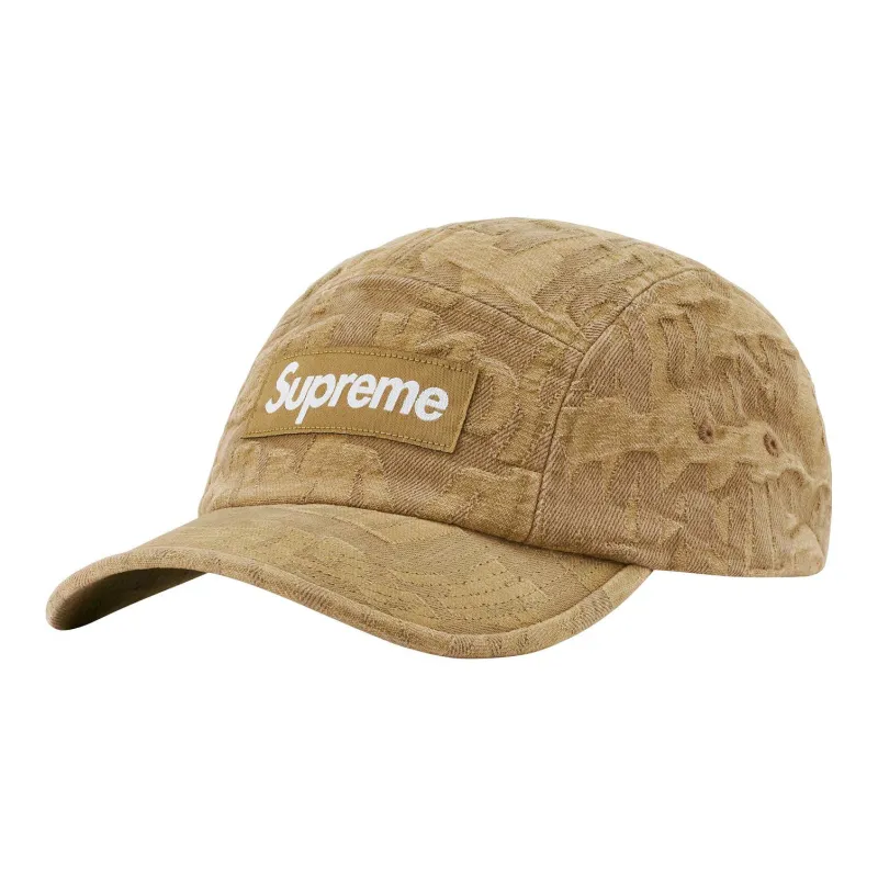Supreme Fat Tip Jacquard Denim Camp Cap-2